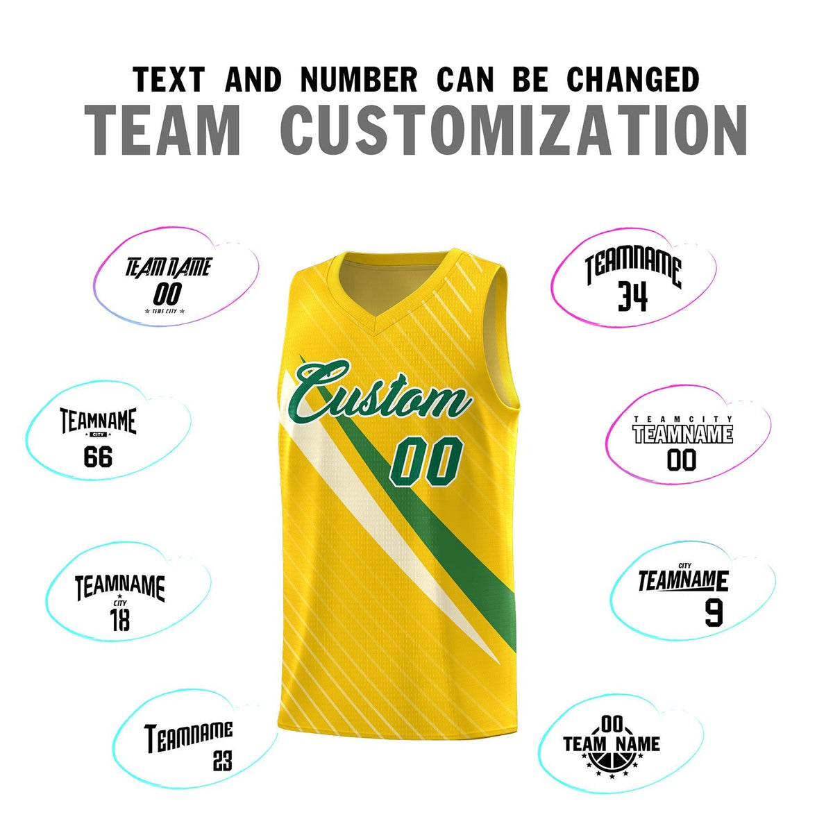 Custom Gold Diagonal Pinstripe Pattern Color Block Sports Uniform Basketball Jersey|KXKSHOP