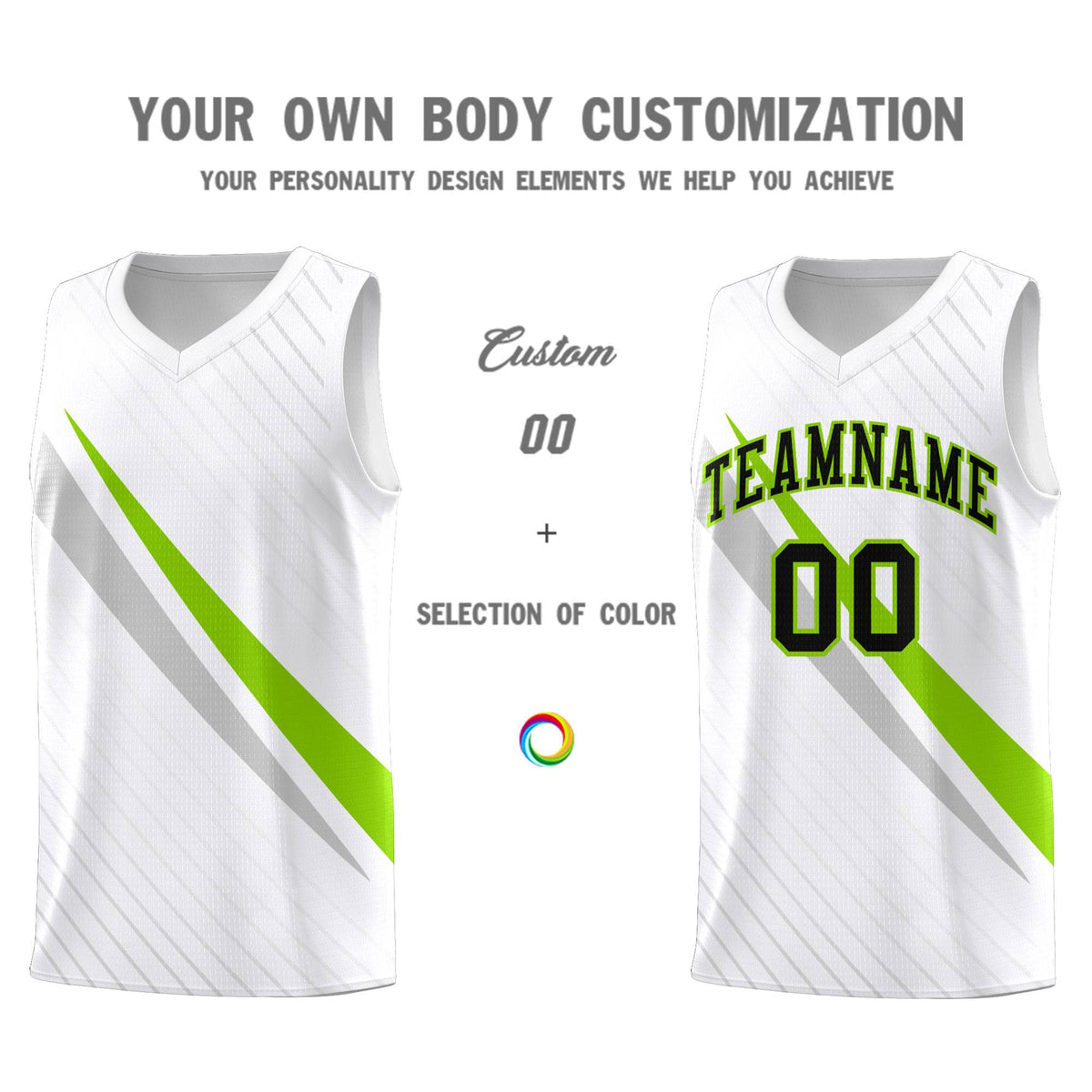 Custom White Diagonal Pinstripe Pattern Color Block Sports Uniform Basketball Jersey|KXKSHOP