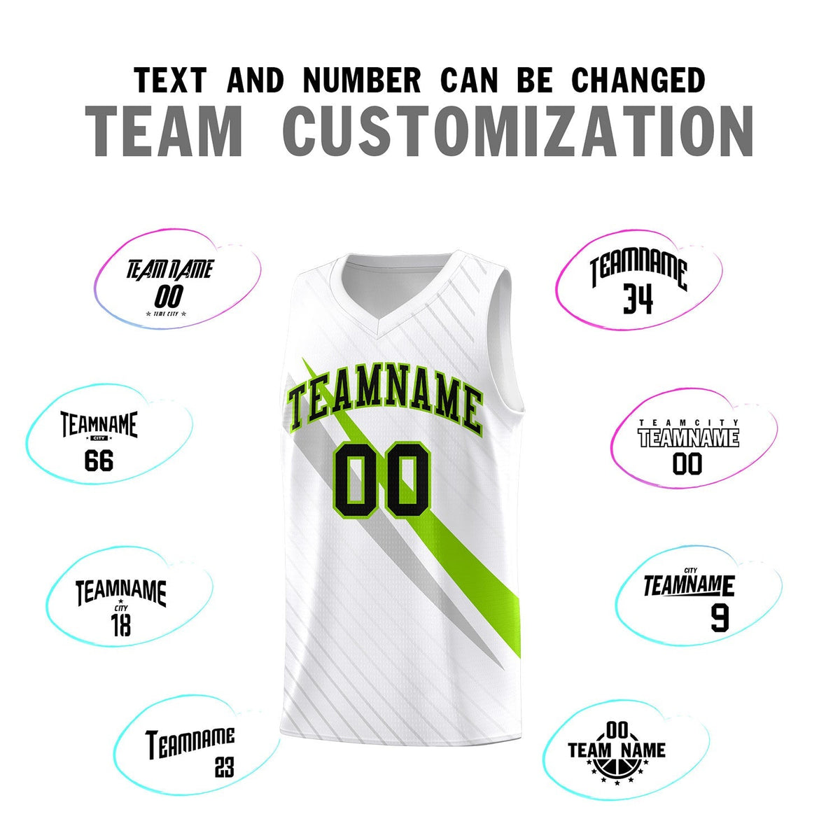 Custom White Diagonal Pinstripe Pattern Color Block Sports Uniform Basketball Jersey|KXKSHOP