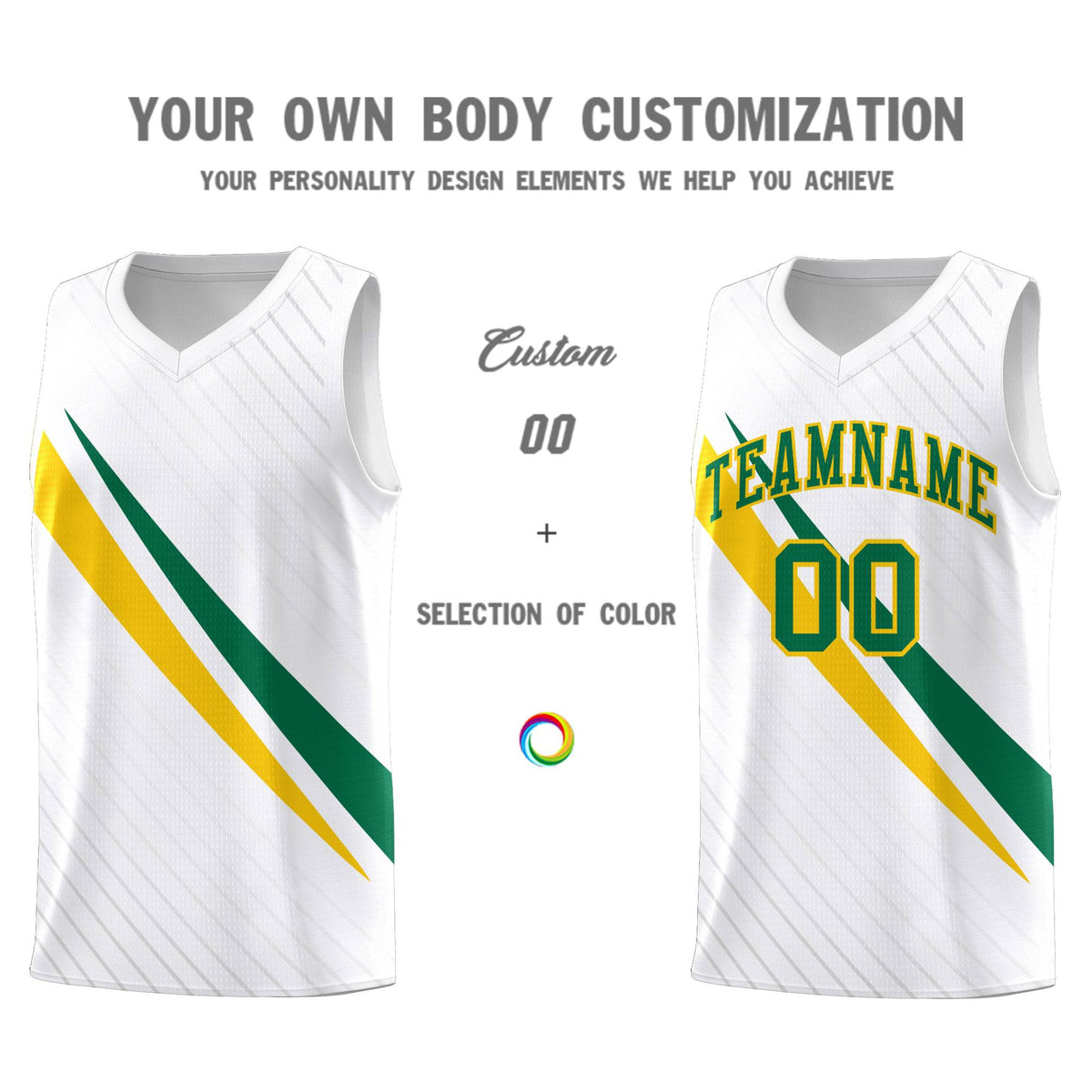 Custom White Diagonal Pinstripe Pattern Color Block Sports Uniform Basketball Jersey|KXKSHOP