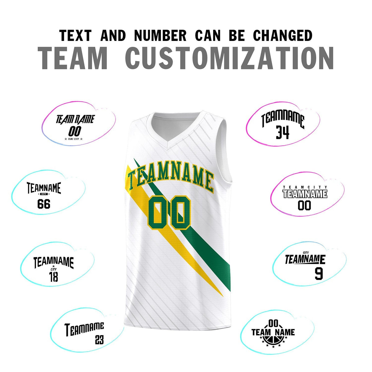 Custom White Diagonal Pinstripe Pattern Color Block Sports Uniform Basketball Jersey|KXKSHOP