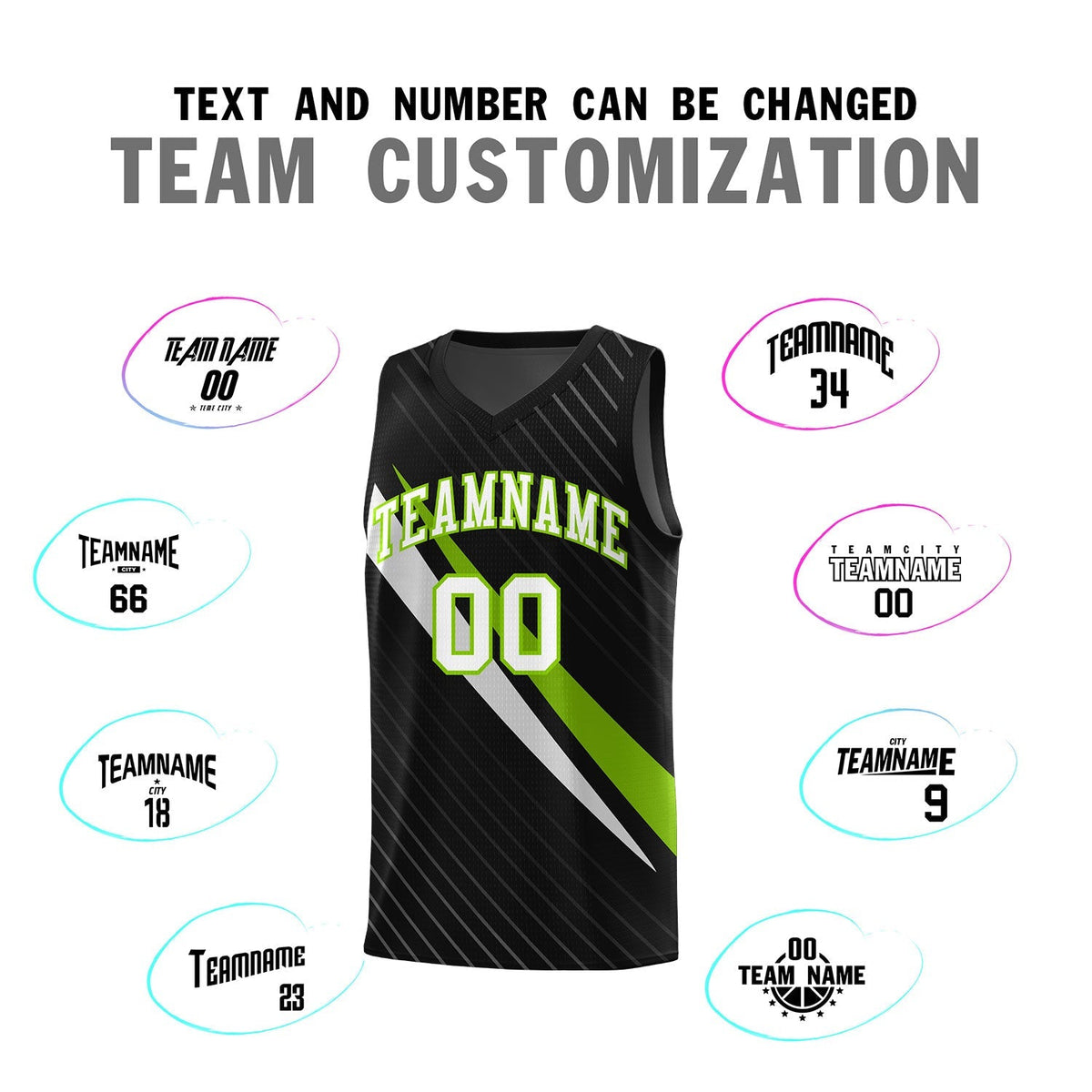 Custom Black Diagonal Pinstripe Pattern Color Block Sports Uniform Basketball Jersey|KXKSHOP