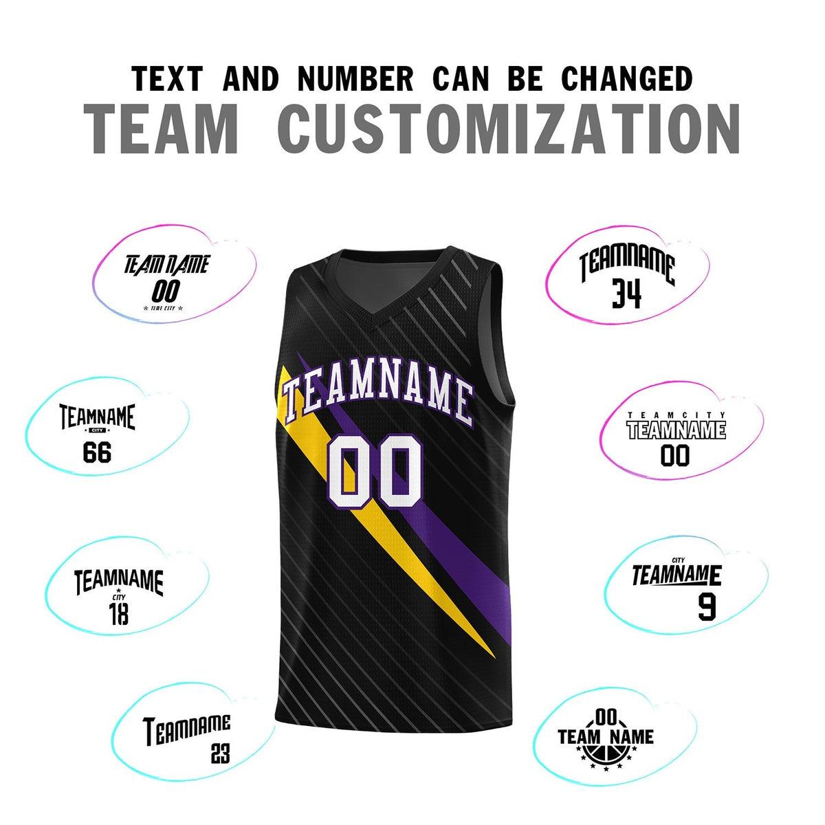 Custom Black Diagonal Pinstripe Pattern Color Block Sports Uniform Basketball Jersey|KXKSHOP