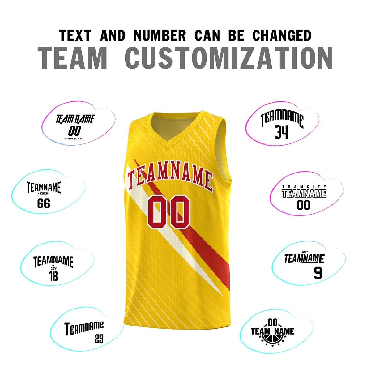 Custom Gold Diagonal Pinstripe Pattern Color Block Sports Uniform Basketball Jersey|KXKSHOP