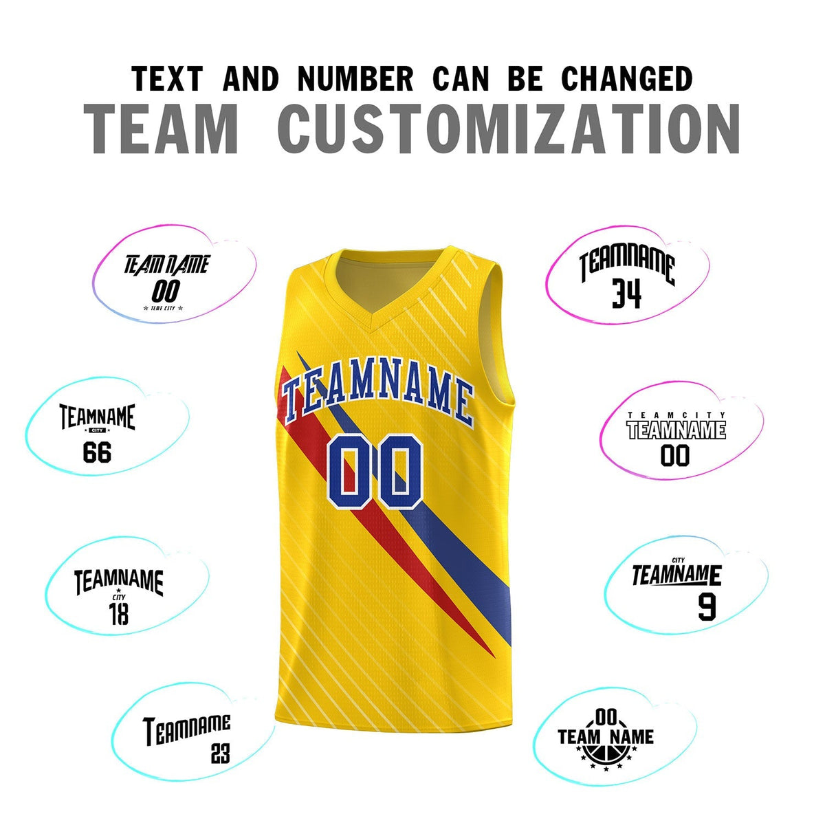 Custom Gold Diagonal Pinstripe Pattern Color Block Sports Uniform Basketball Jersey|KXKSHOP