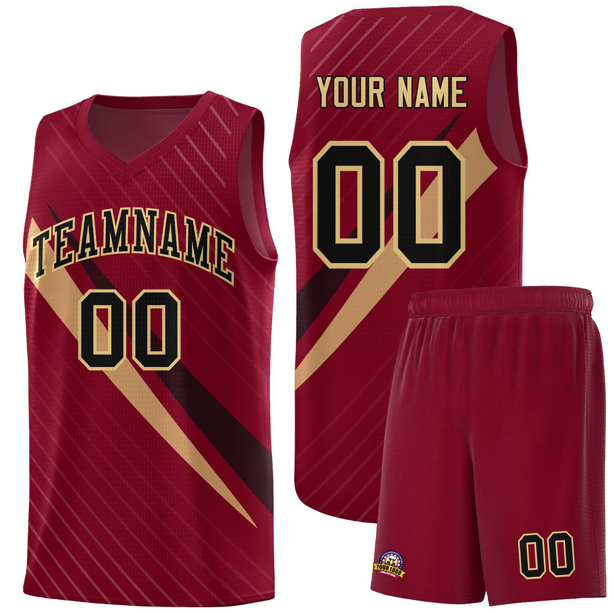 Custom Crimson Diagonal Pinstripe Pattern Color Block Sports Uniform Basketball Jersey|KXKSHOP