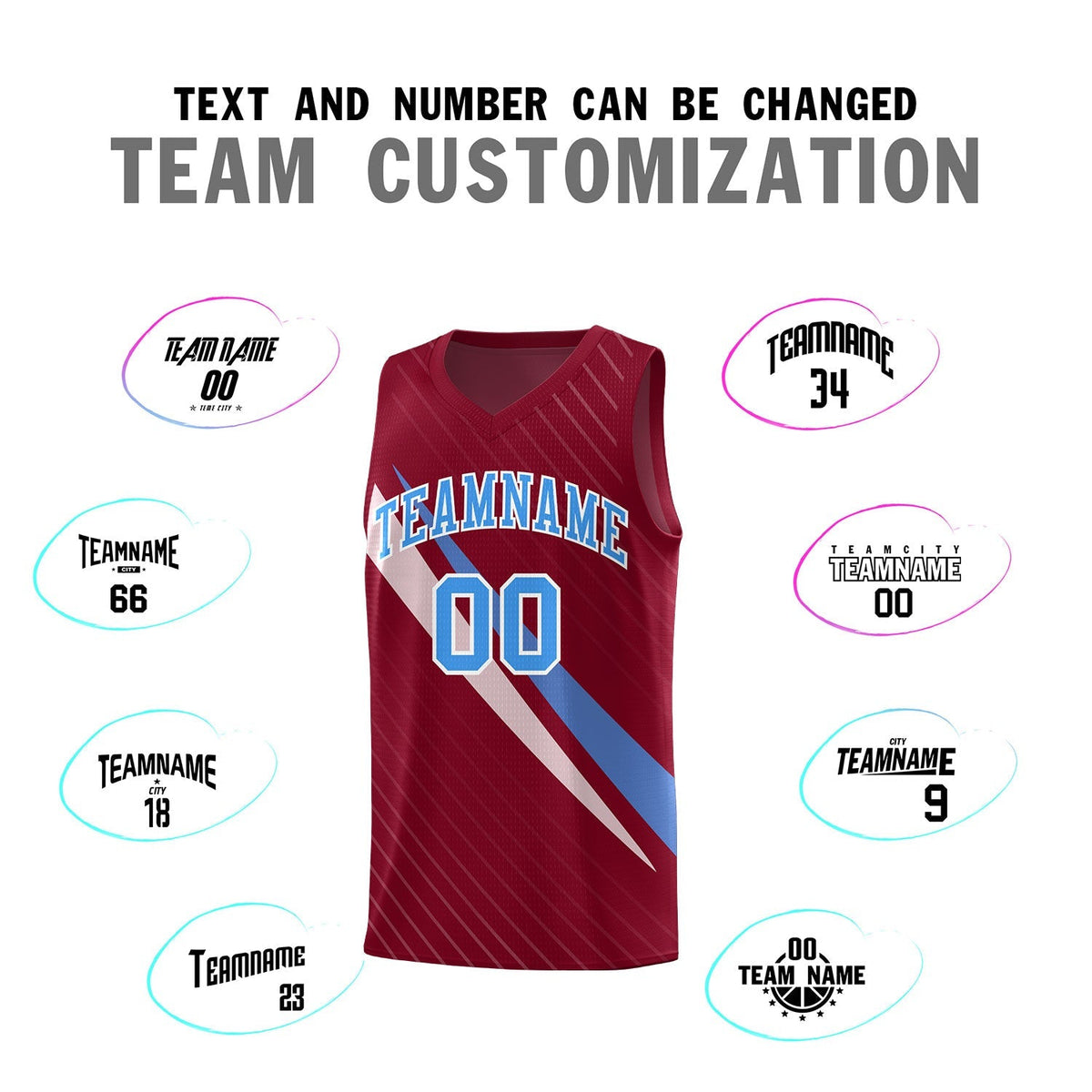 Custom Crimson Diagonal Pinstripe Pattern Color Block Sports Uniform Basketball Jersey|KXKSHOP