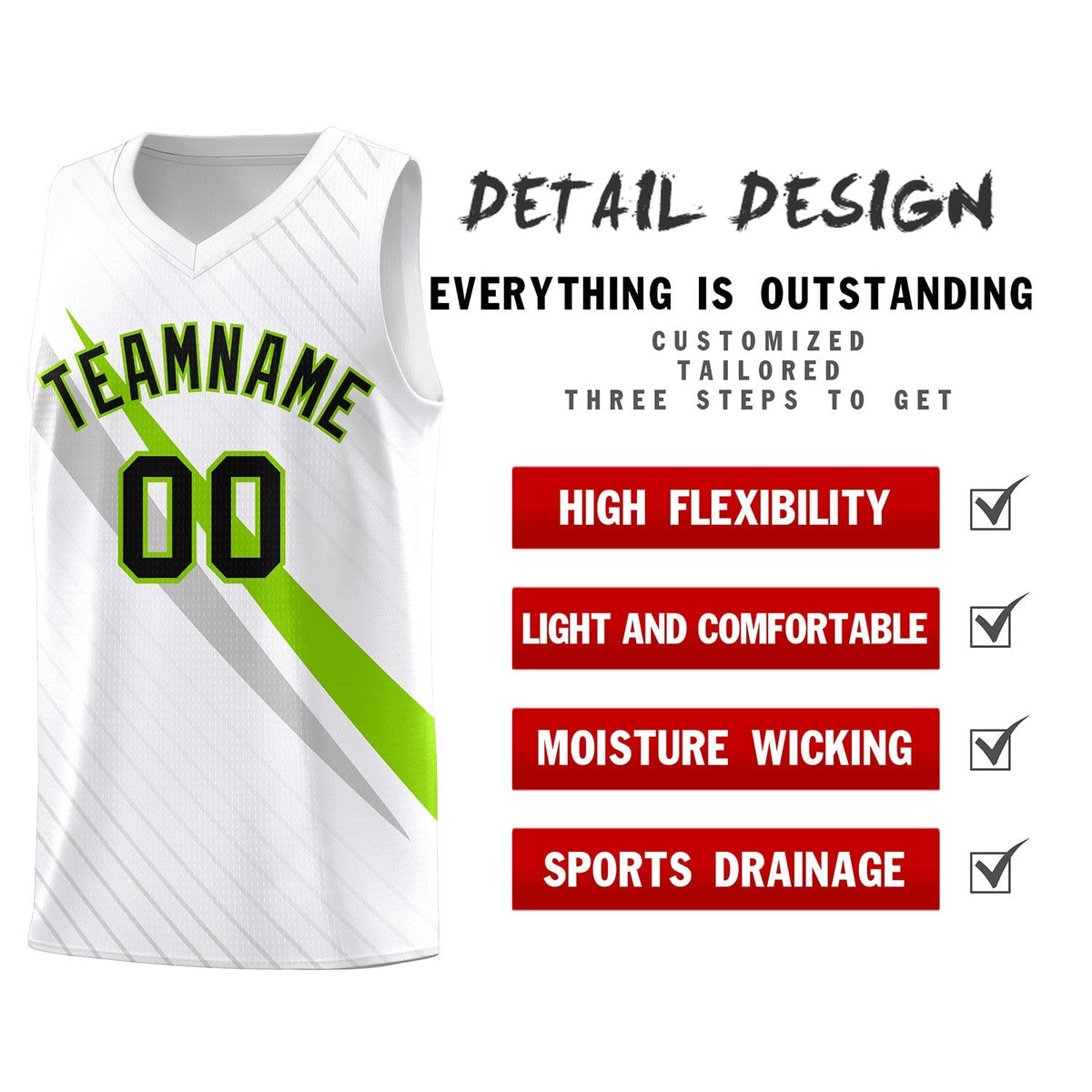 Custom White Diagonal Pinstripe Pattern Color Block Sports Uniform Basketball Jersey|KXKSHOP