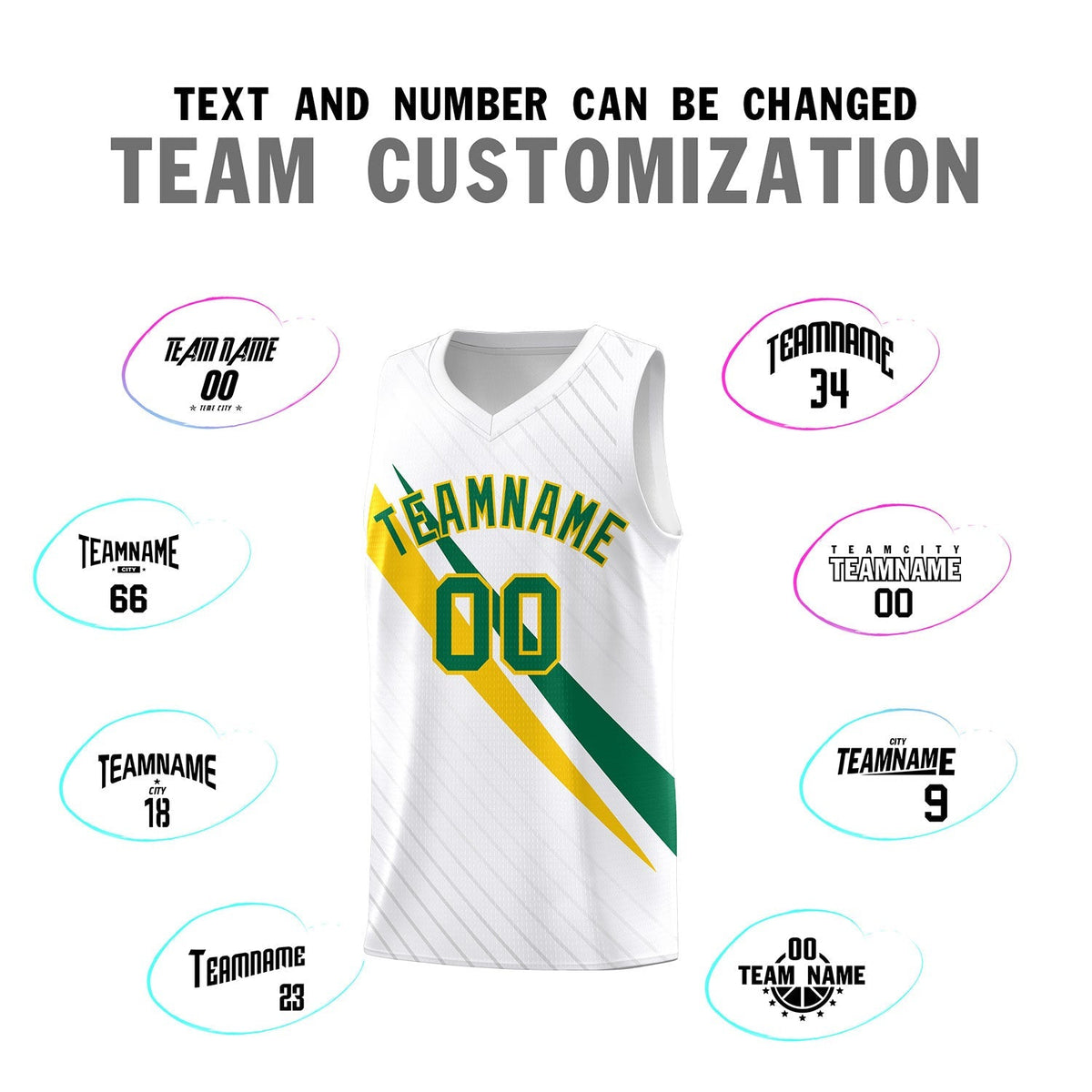 Custom White Diagonal Pinstripe Pattern Color Block Sports Uniform Basketball Jersey|KXKSHOP