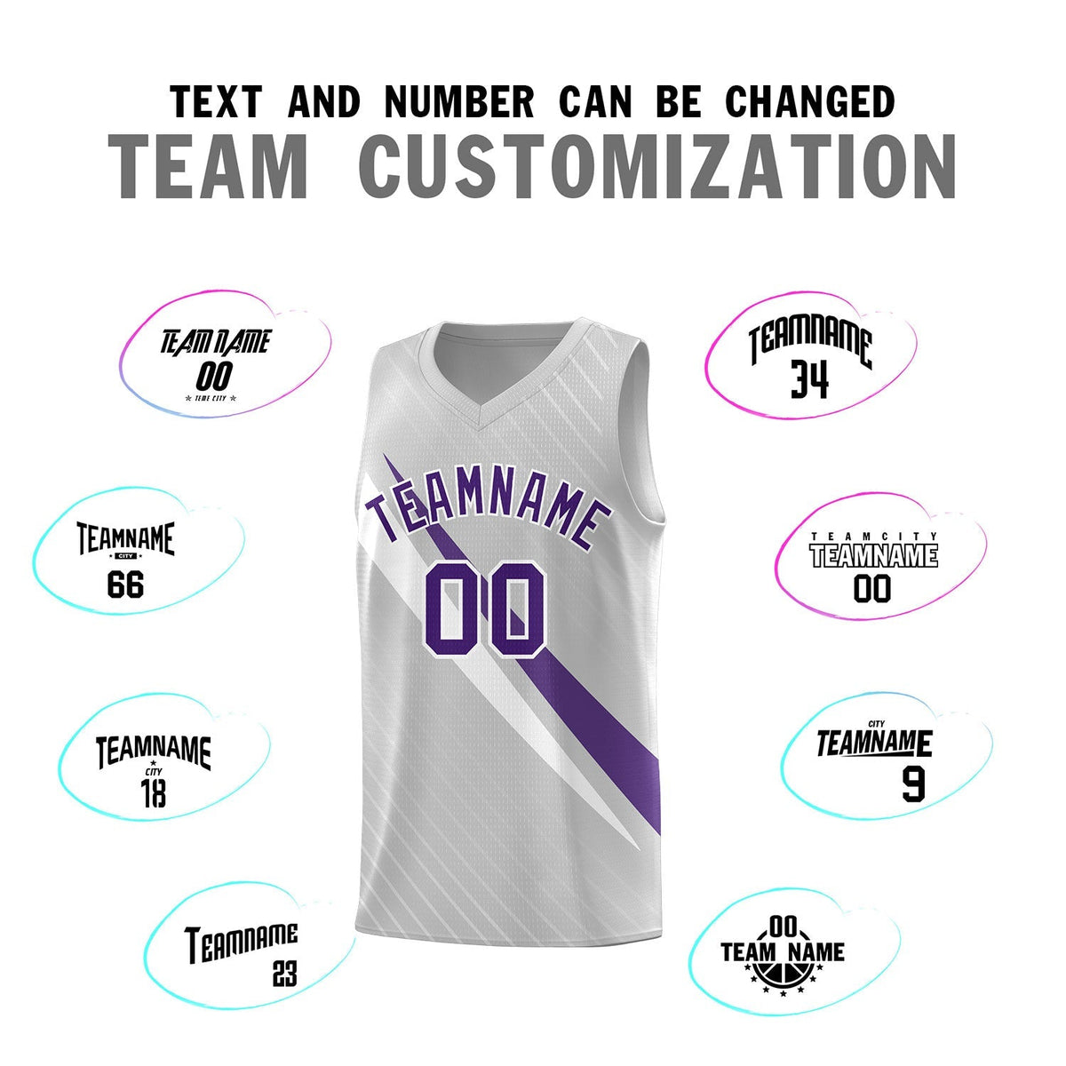 Custom Gray Diagonal Pinstripe Pattern Color Block Sports Uniform Basketball Jersey|KXKSHOP