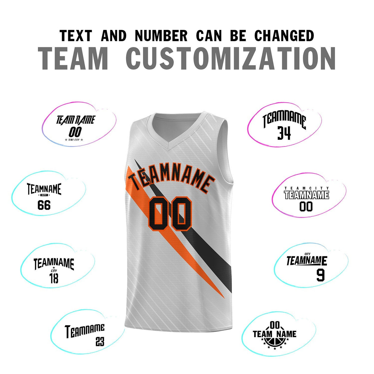 Custom Gray Diagonal Pinstripe Pattern Color Block Sports Uniform Basketball Jersey|KXKSHOP