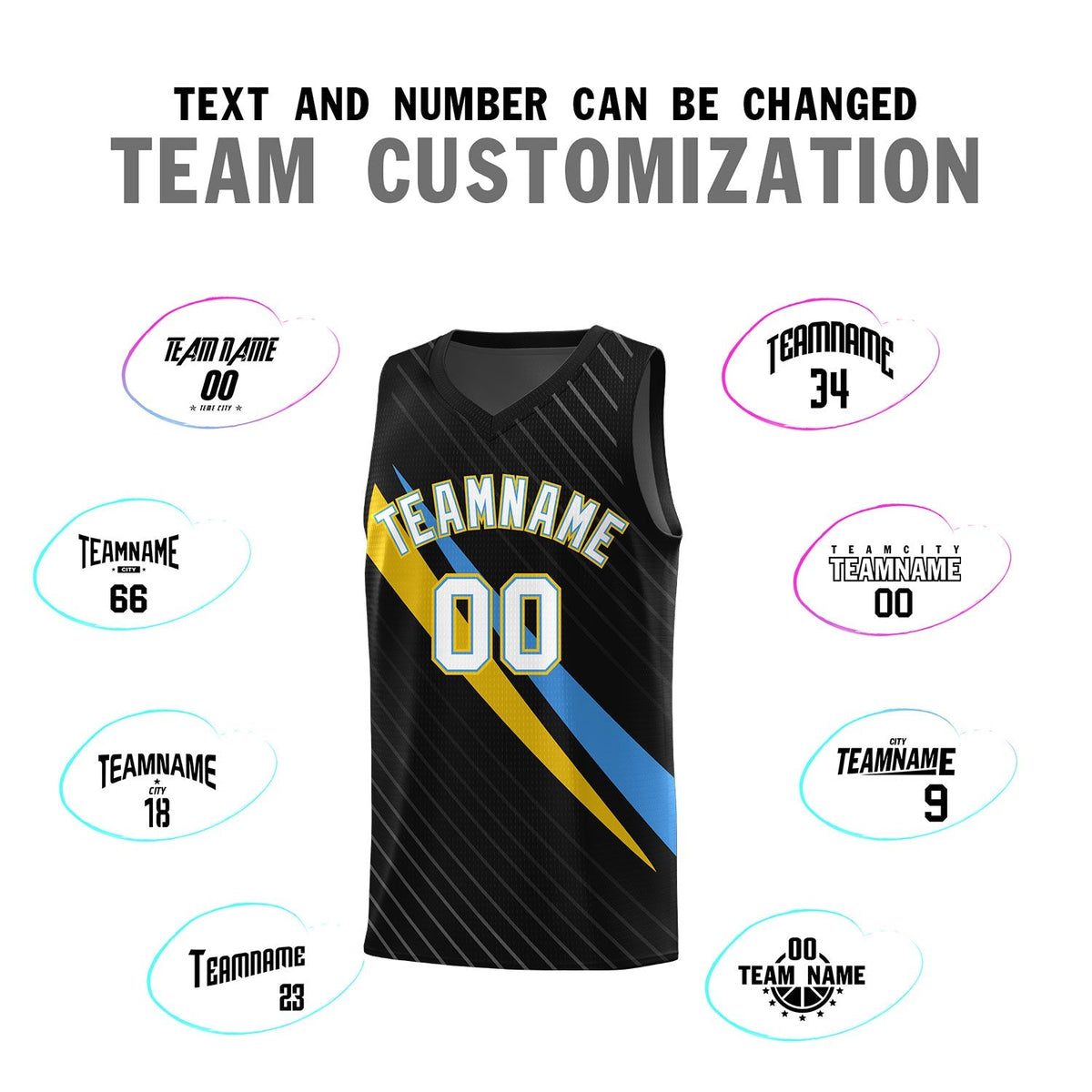 Custom Black Diagonal Pinstripe Pattern Color Block Sports Uniform Basketball Jersey|KXKSHOP