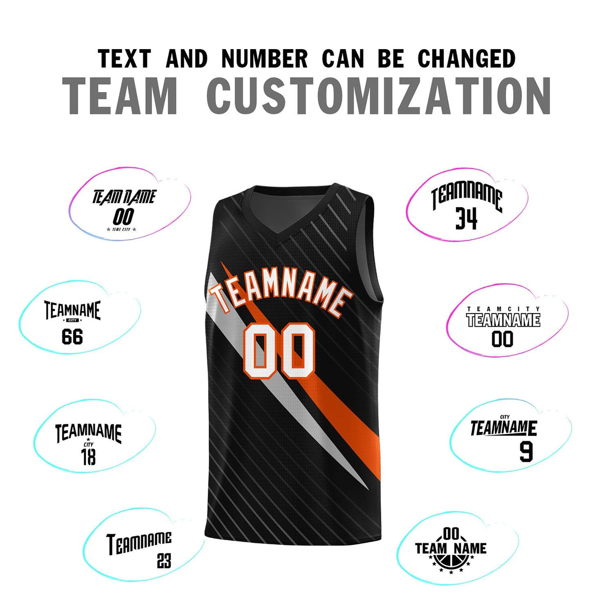 Custom Black Diagonal Pinstripe Pattern Color Block Sports Uniform Basketball Jersey|KXKSHOP