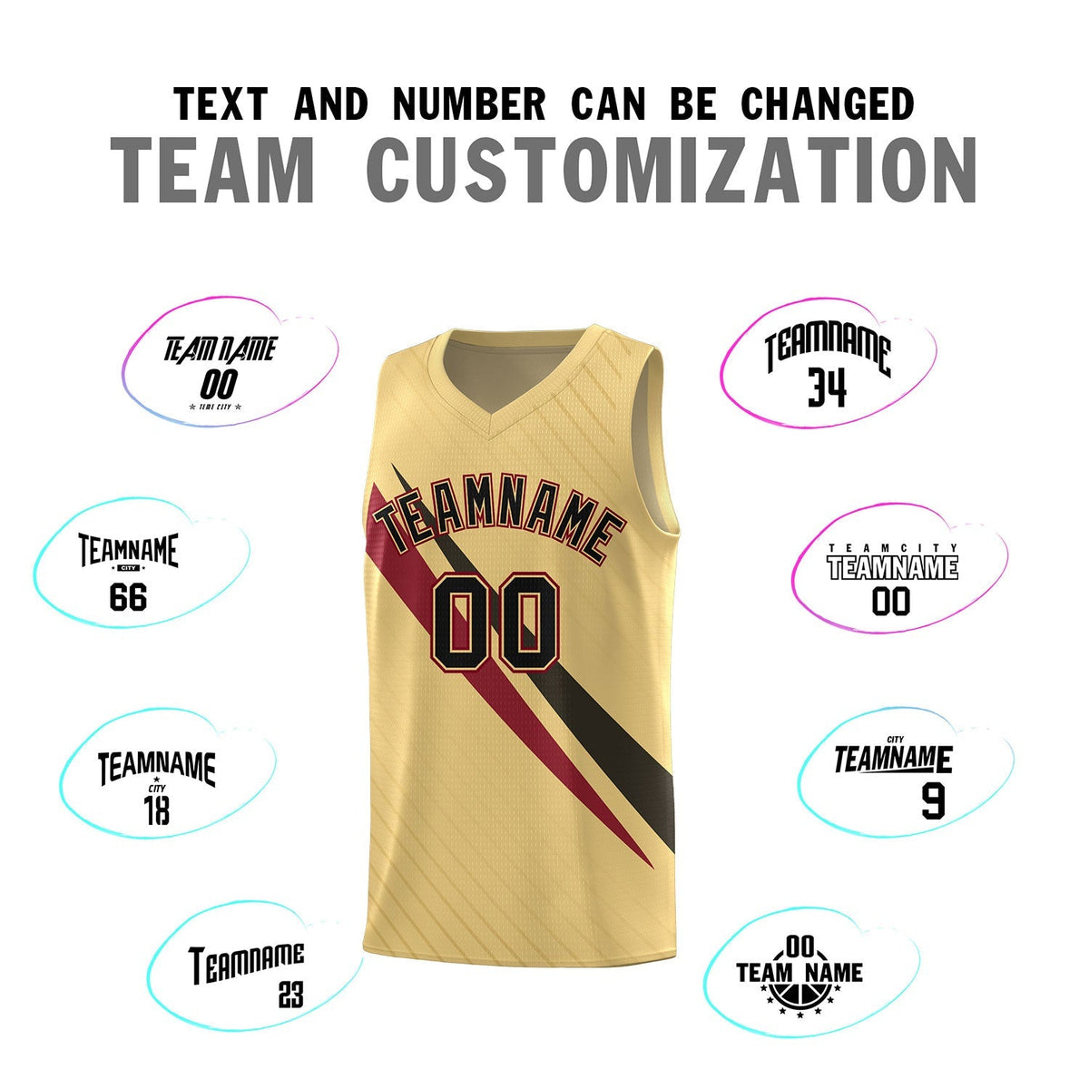 Custom Khaki Diagonal Pinstripe Pattern Color Block Sports Uniform Basketball Jersey|KXKSHOP