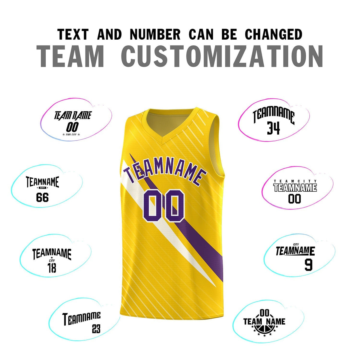 Custom Gold Diagonal Pinstripe Pattern Color Block Sports Uniform Basketball Jersey|KXKSHOP