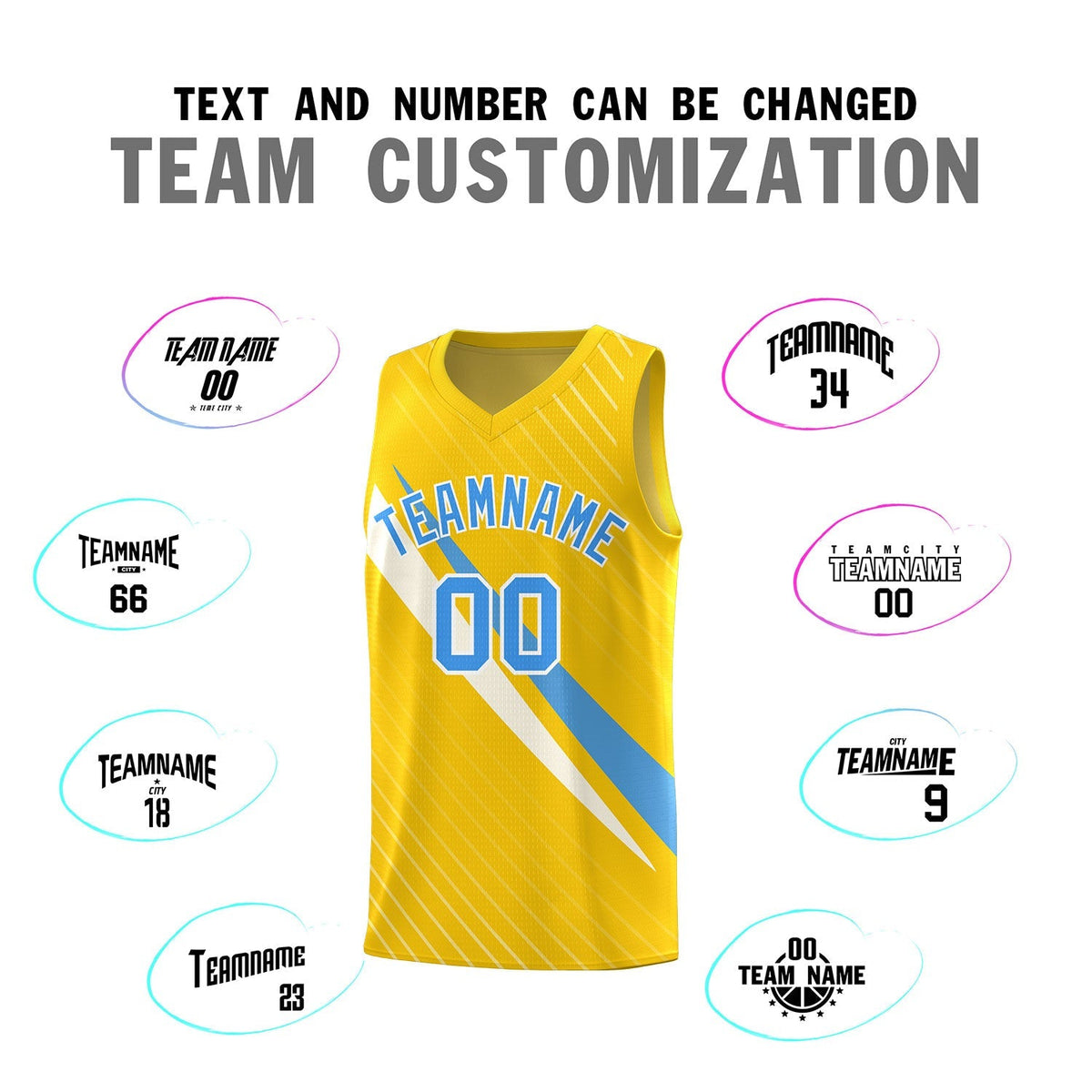 Custom Gold Diagonal Pinstripe Pattern Color Block Sports Uniform Basketball Jersey|KXKSHOP