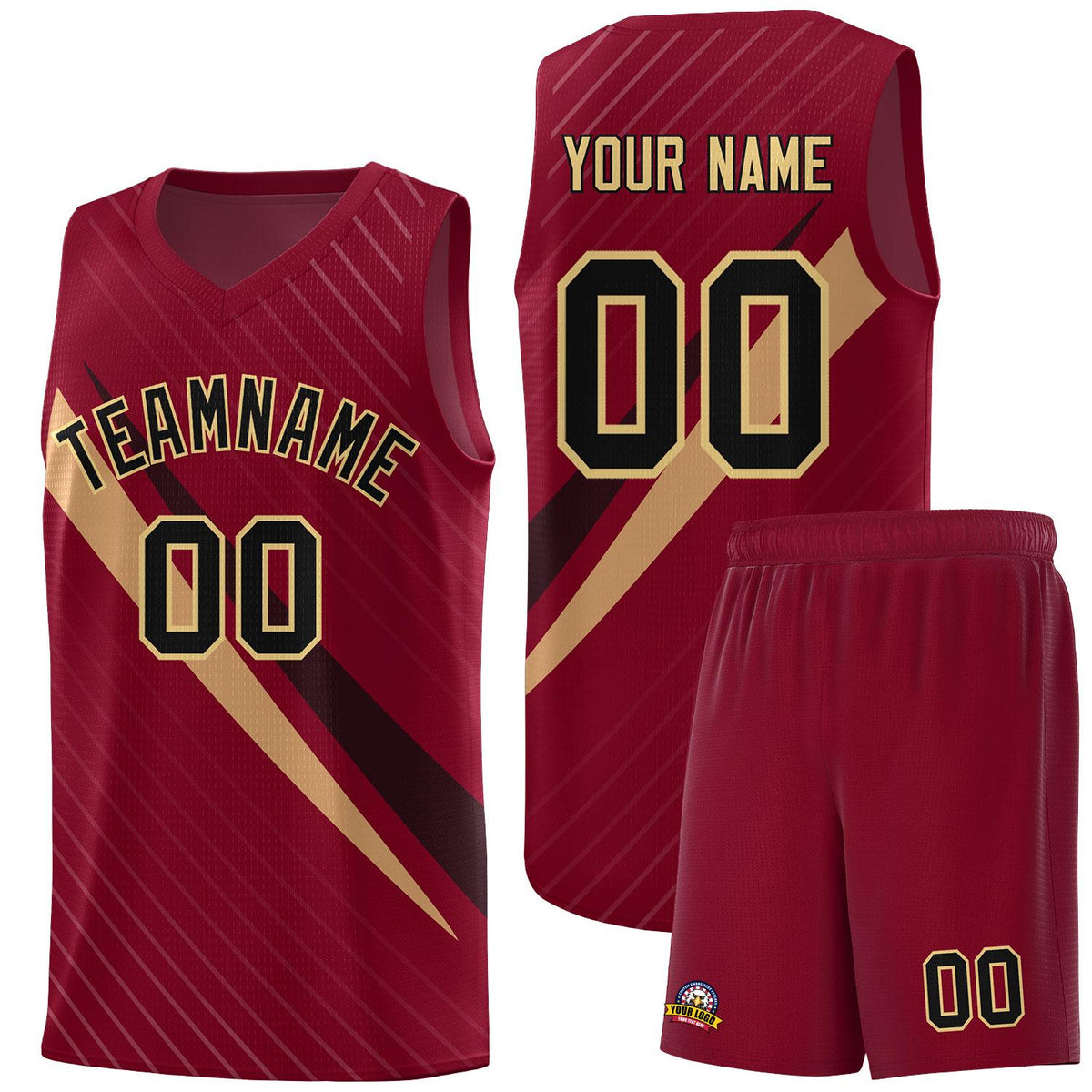 Custom Crimson Diagonal Pinstripe Pattern Color Block Sports Uniform Basketball Jersey|KXKSHOP