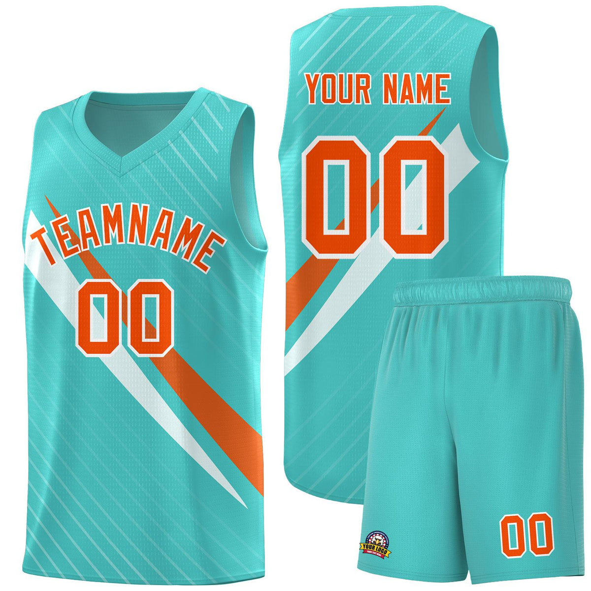 Custom Bright Green Diagonal Pinstripe Pattern Color Block Sports Uniform Basketball Jersey|KXKSHOP