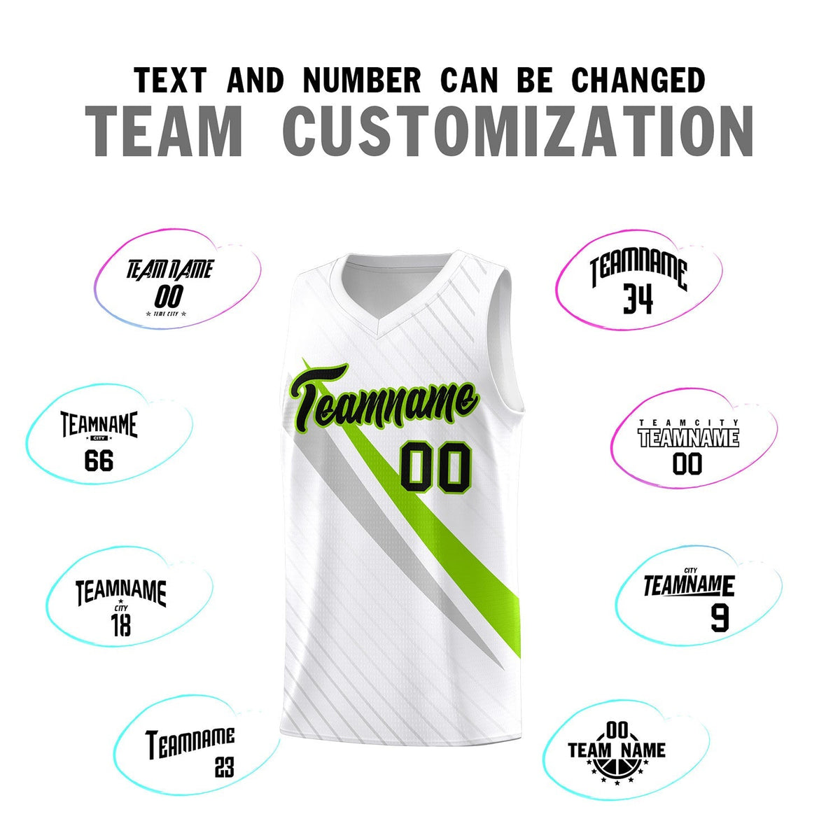 Custom White Diagonal Pinstripe Pattern Color Block Sports Uniform Basketball Jersey|KXKSHOP