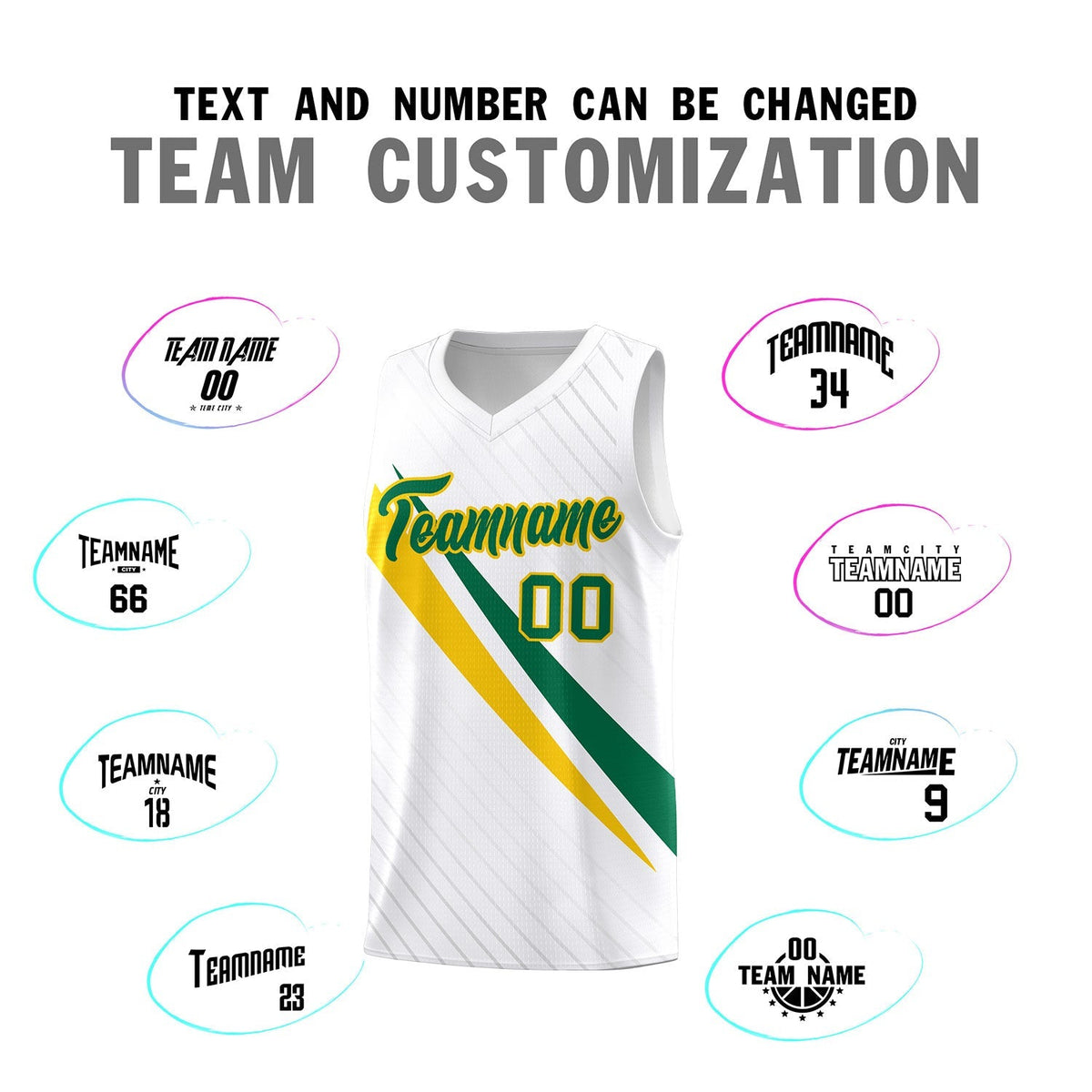 Custom White Diagonal Pinstripe Pattern Color Block Sports Uniform Basketball Jersey|KXKSHOP