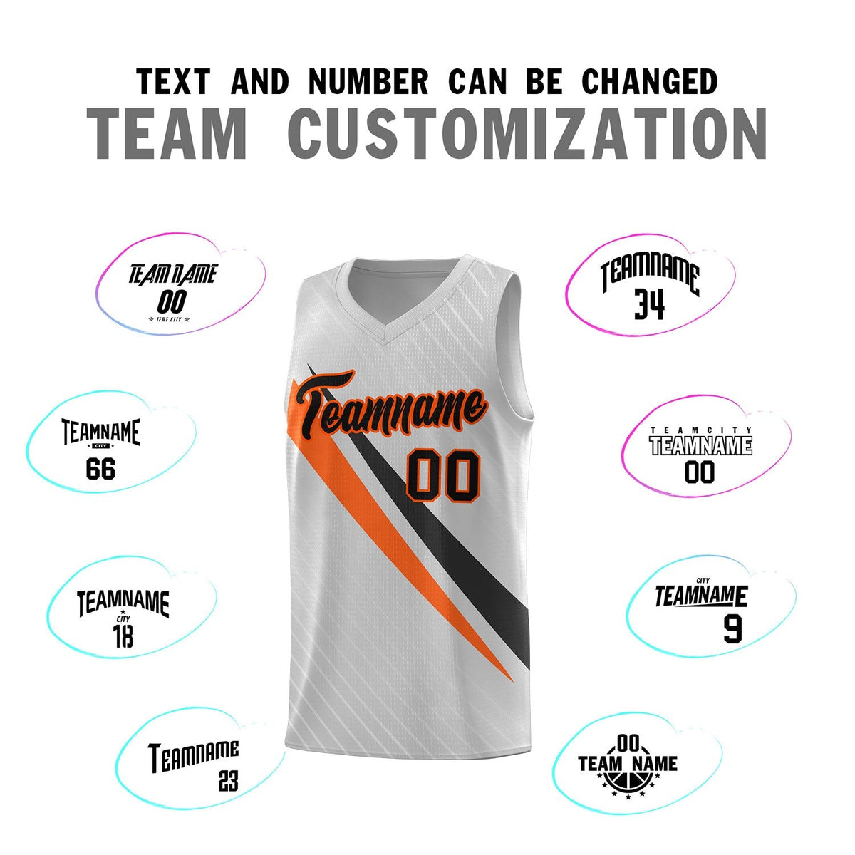 Custom Gray Diagonal Pinstripe Pattern Color Block Sports Uniform Basketball Jersey|KXKSHOP