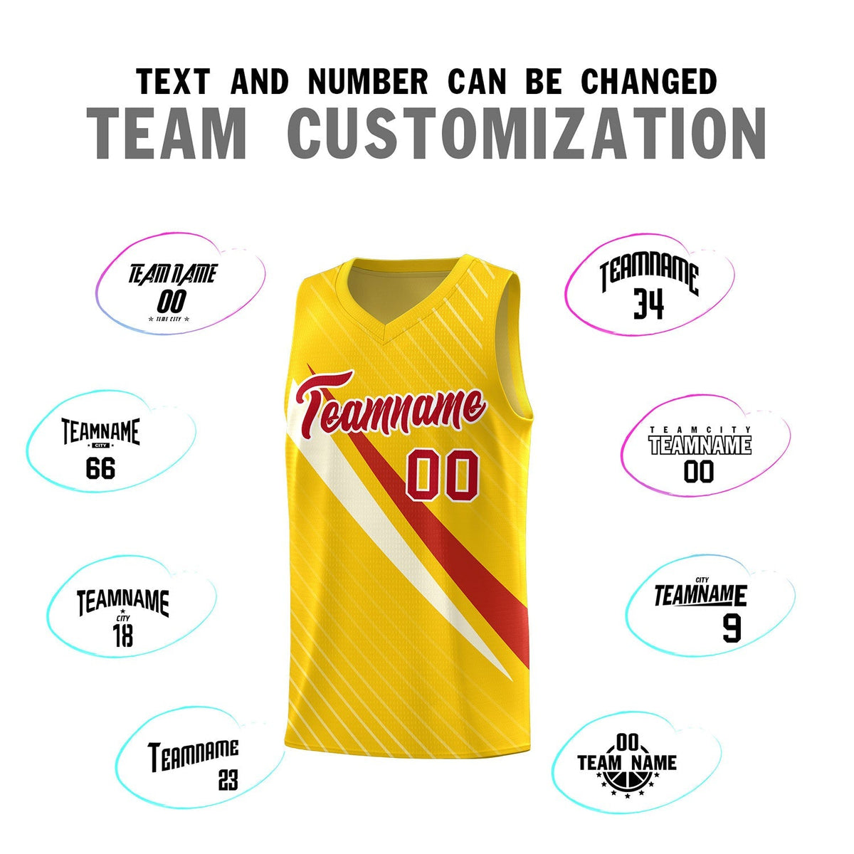 Custom Gold Diagonal Pinstripe Pattern Color Block Sports Uniform Basketball Jersey|KXKSHOP