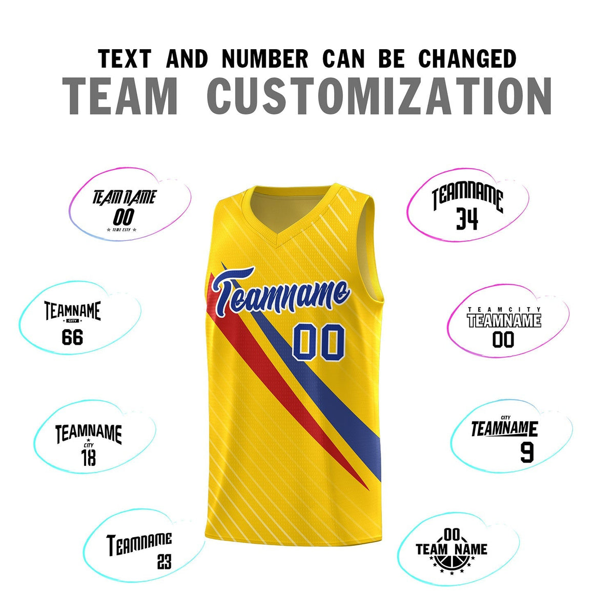 Custom Gold Diagonal Pinstripe Pattern Color Block Sports Uniform Basketball Jersey|KXKSHOP