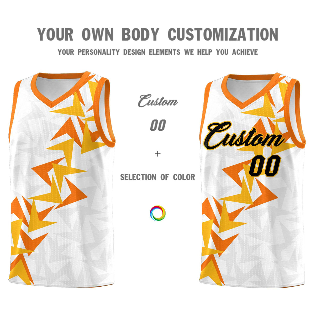 Custom White Boomerang Pattern Kits Basketball Jersey|KXKSHOP