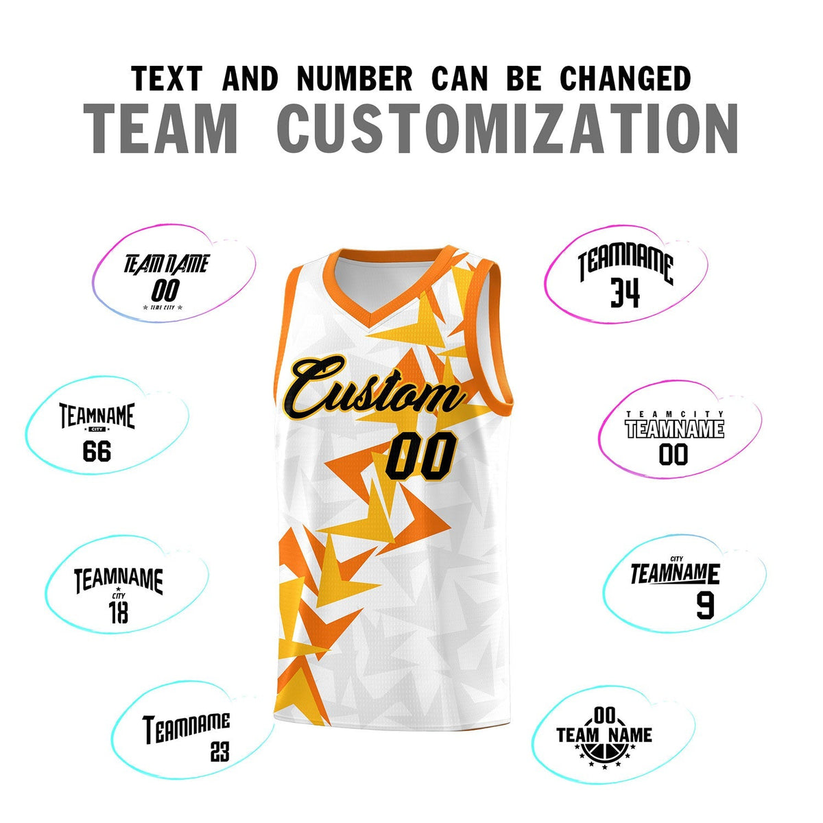 Custom White Boomerang Pattern Kits Basketball Jersey|KXKSHOP