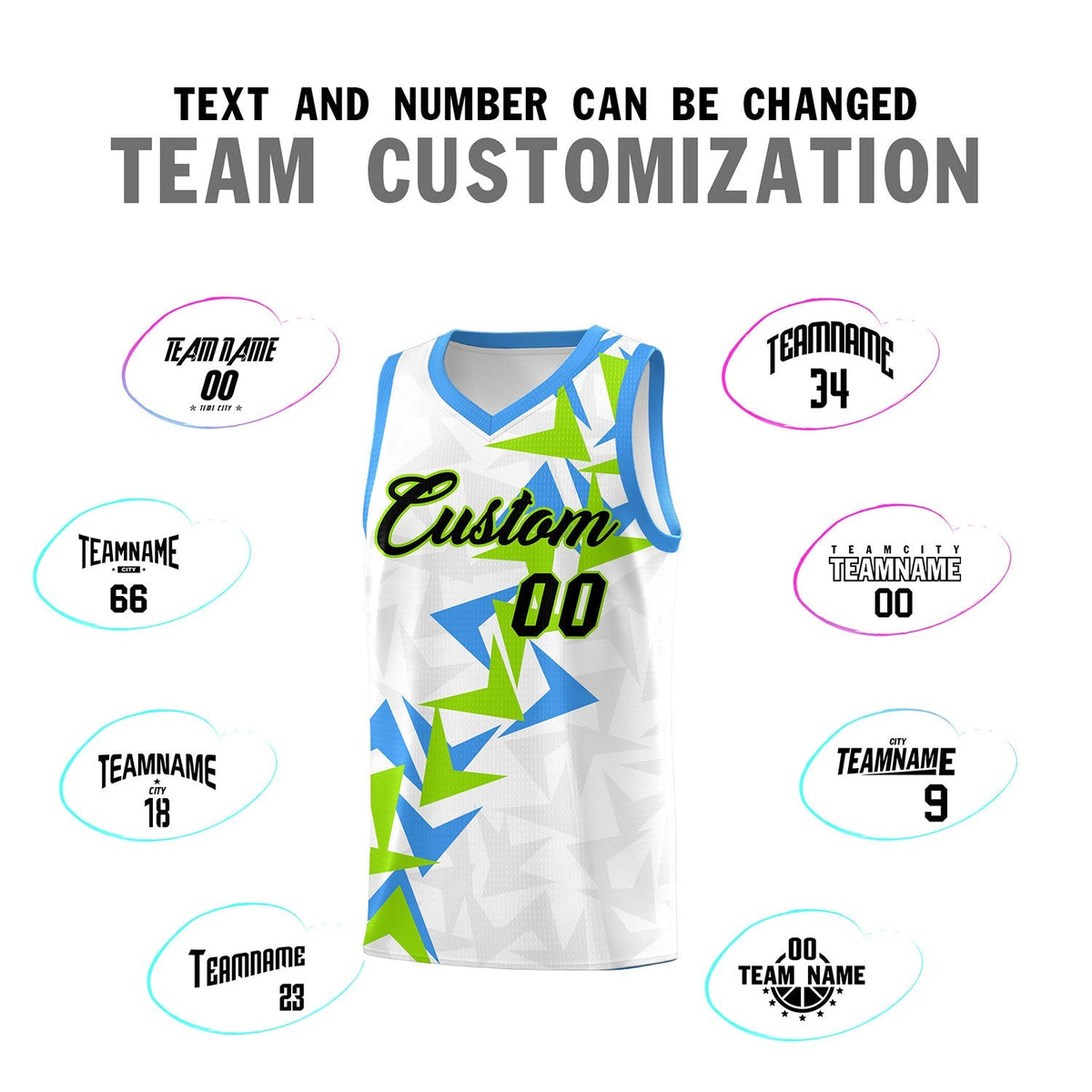 Custom White Boomerang Pattern Kits Basketball Jersey|KXKSHOP