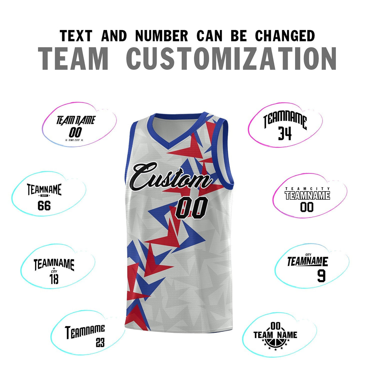 Custom Gray Boomerang Pattern Kits Basketball Jersey|KXKSHOP