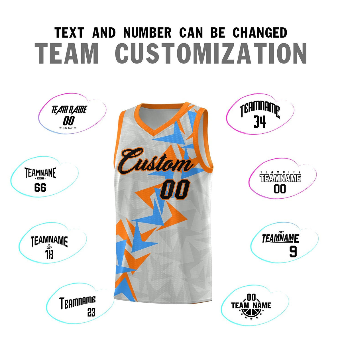 Custom Gray Boomerang Pattern Kits Basketball Jersey|KXKSHOP