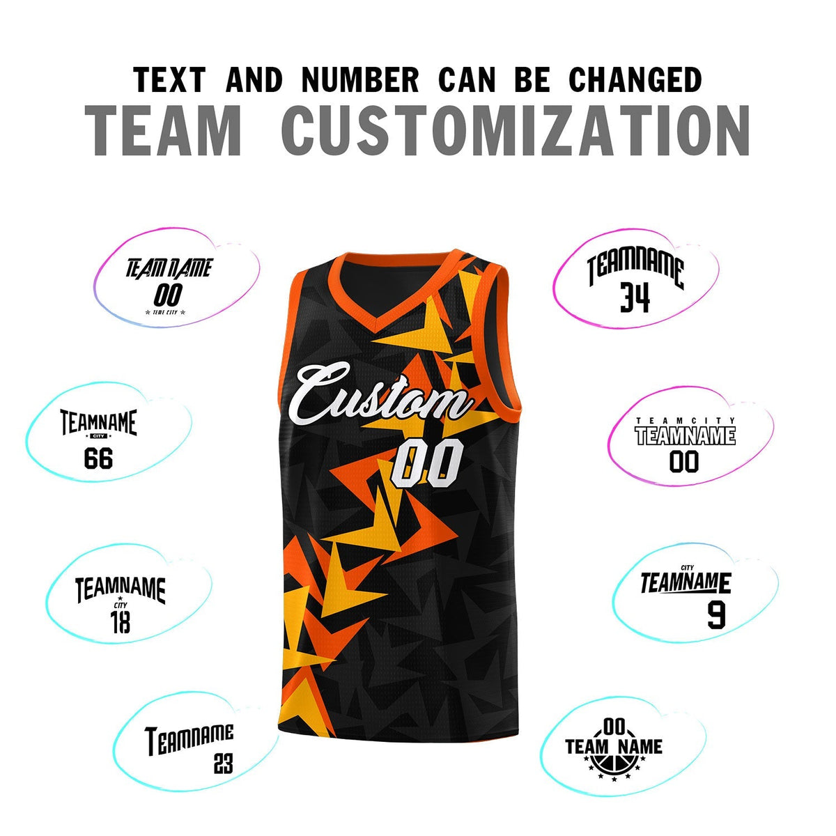 Custom Black Boomerang Pattern Kits Basketball Jersey|KXKSHOP