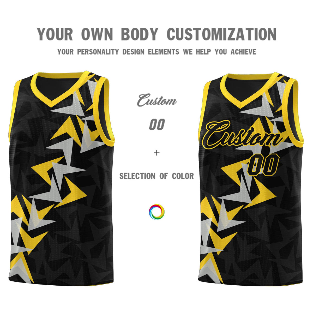 Custom Black Boomerang Pattern Kits Basketball Jersey|KXKSHOP