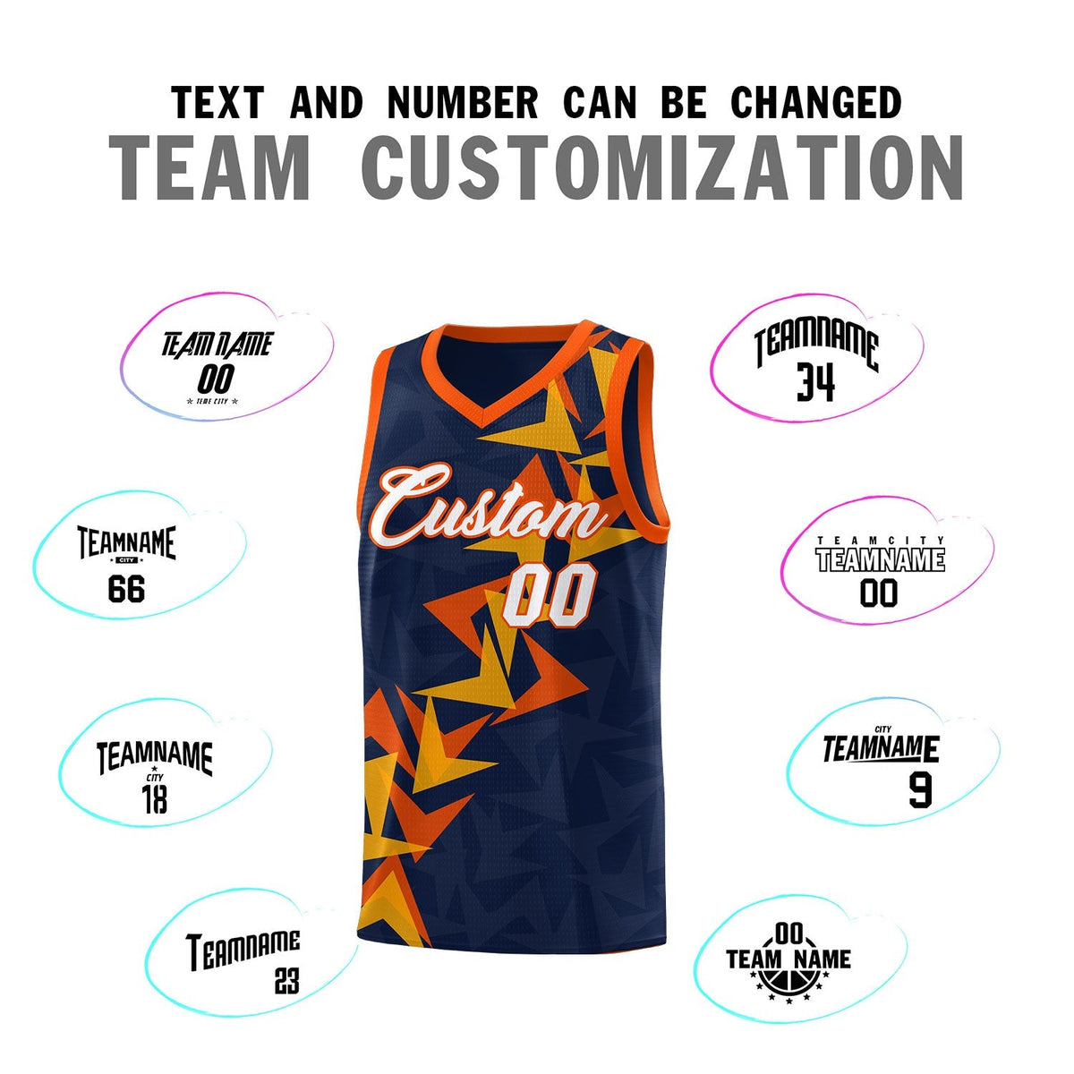 Custom Navy Boomerang Pattern Kits Basketball Jersey|KXKSHOP