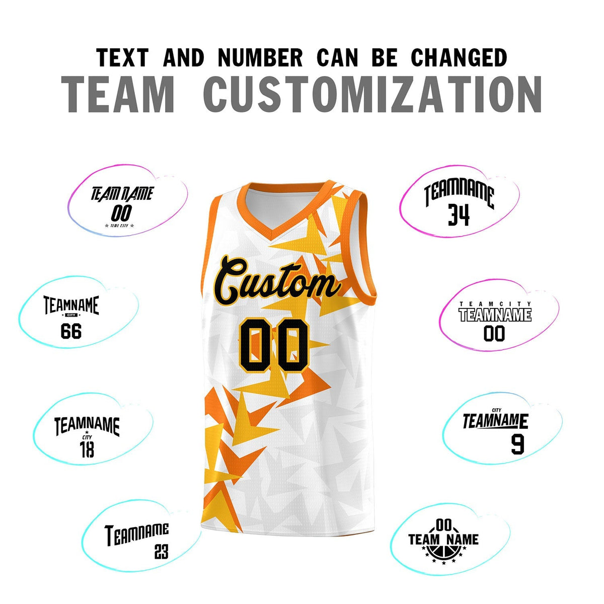 Custom White Boomerang Pattern Kits Basketball Jersey|KXKSHOP