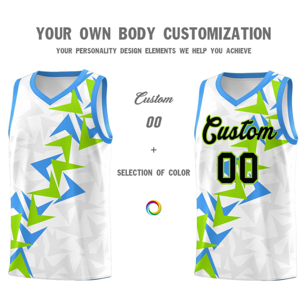Custom White Boomerang Pattern Kits Basketball Jersey|KXKSHOP