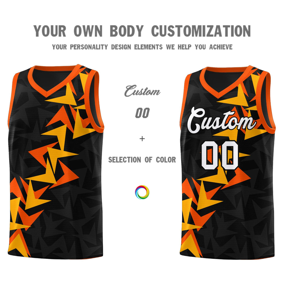 Custom Black Boomerang Pattern Kits Basketball Jersey|KXKSHOP