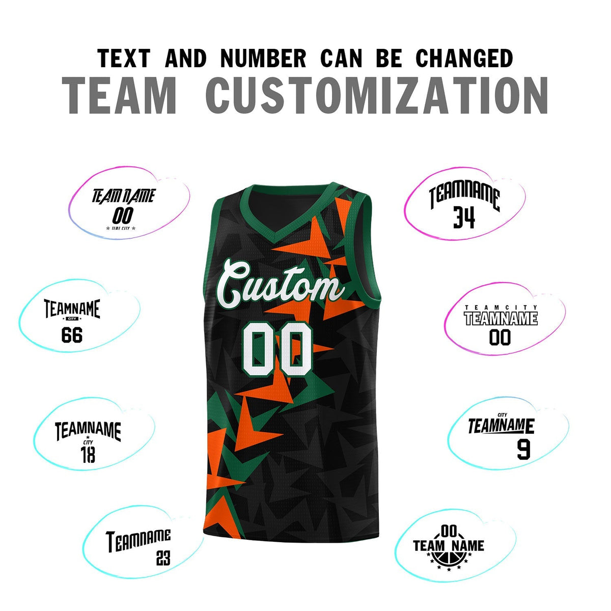 Custom Black Boomerang Pattern Kits Basketball Jersey|KXKSHOP