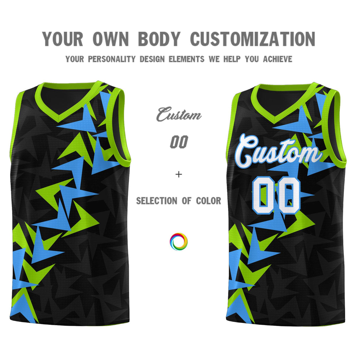 Custom Black Boomerang Pattern Kits Basketball Jersey|KXKSHOP