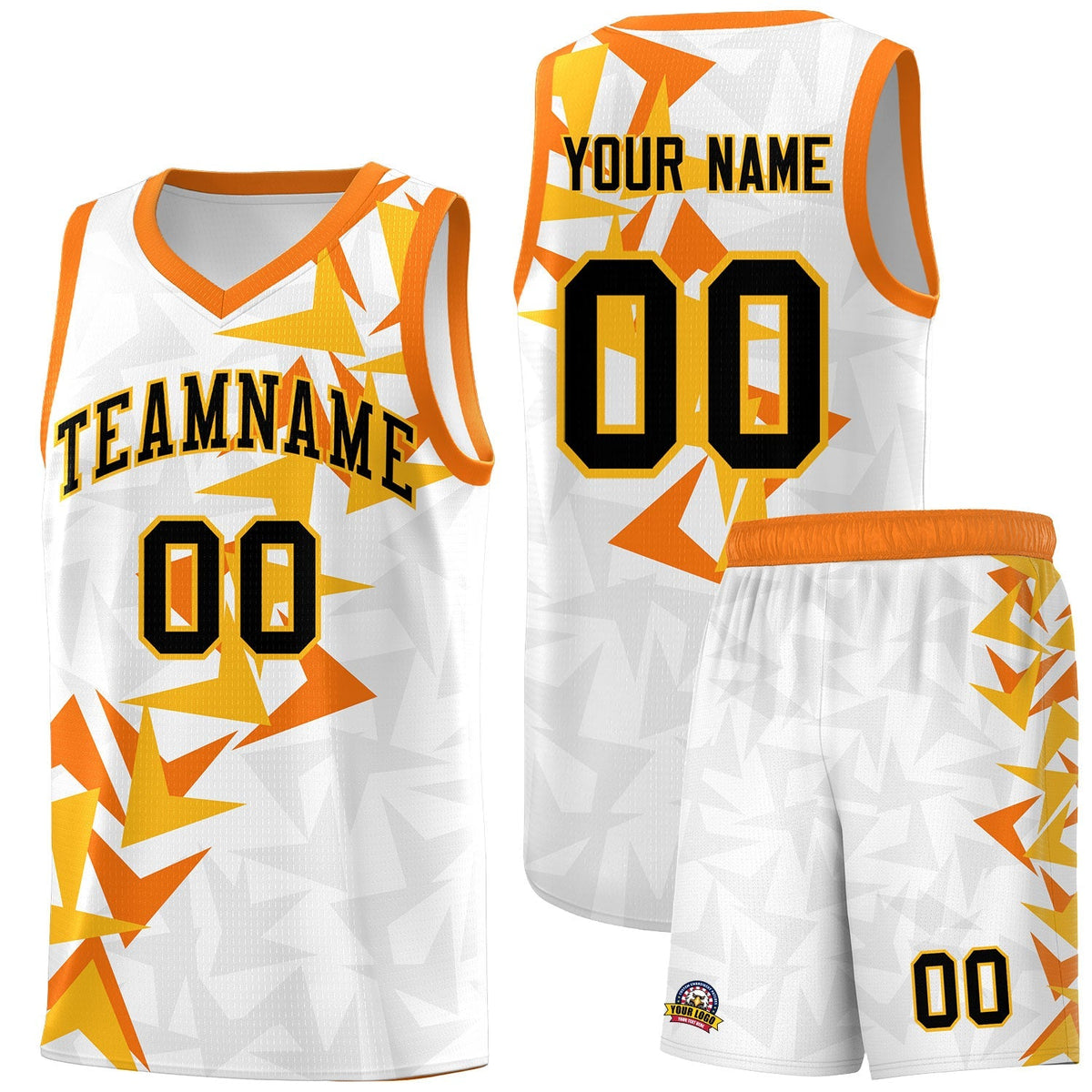 Custom White Boomerang Pattern Kits Basketball Jersey|KXKSHOP