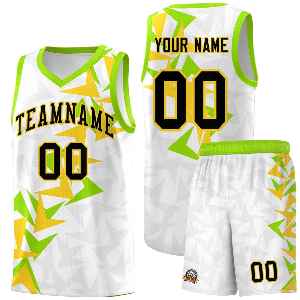 Custom White Boomerang Pattern Kits Basketball Jersey|KXKSHOP