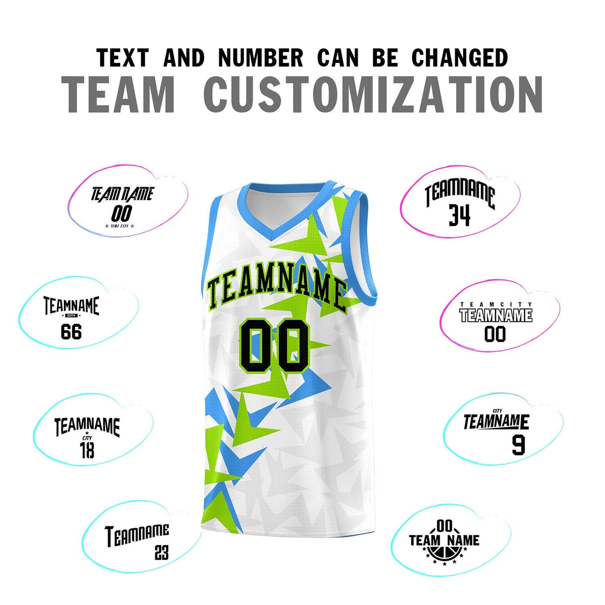 Custom White Boomerang Pattern Kits Basketball Jersey|KXKSHOP