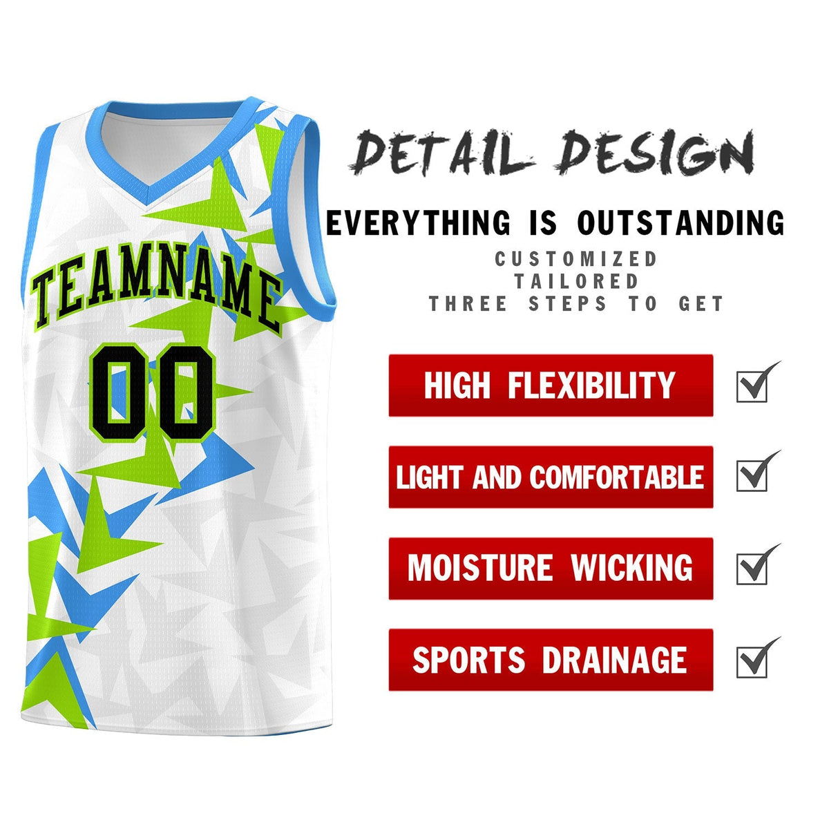 Custom White Boomerang Pattern Kits Basketball Jersey|KXKSHOP