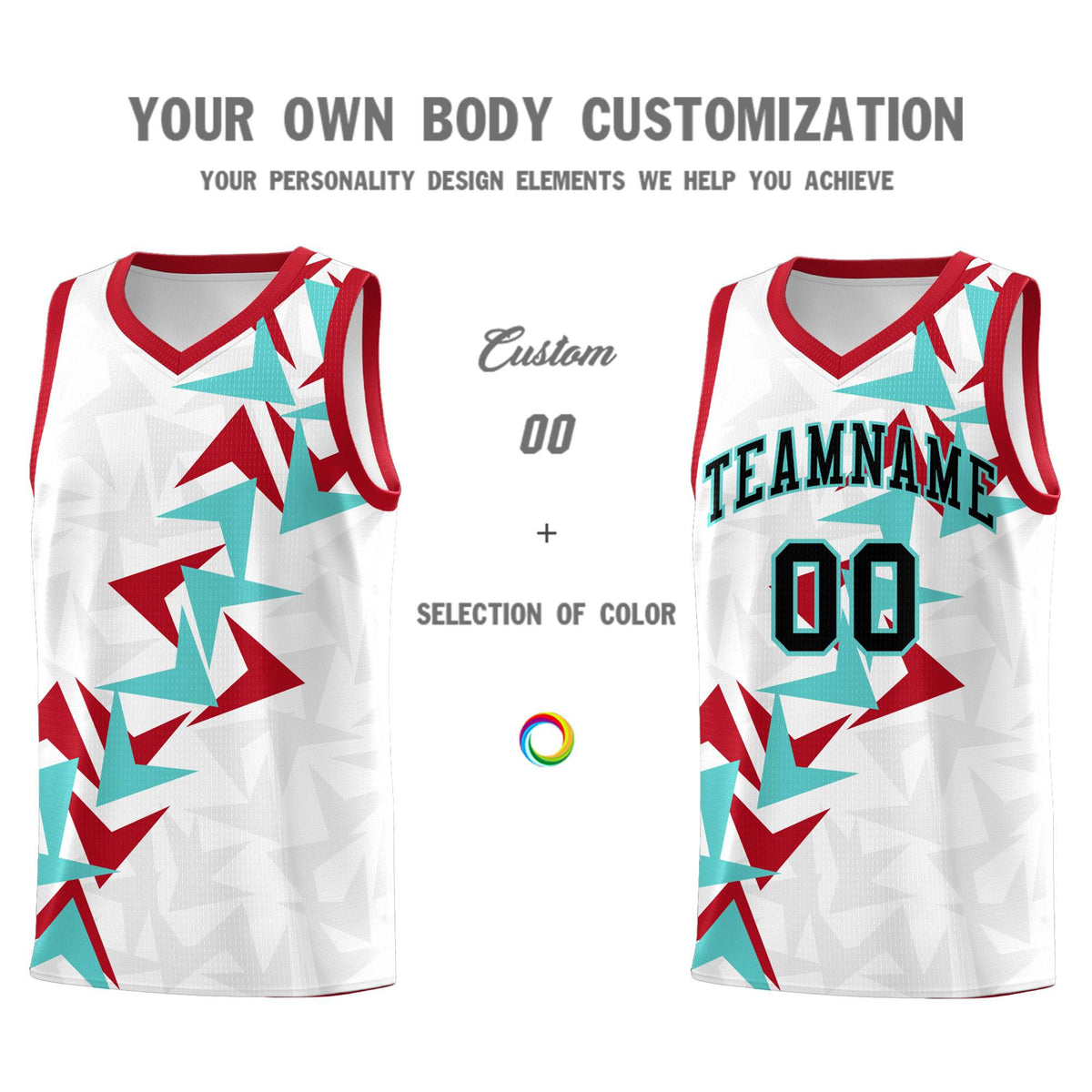 Custom White Boomerang Pattern Kits Basketball Jersey|KXKSHOP