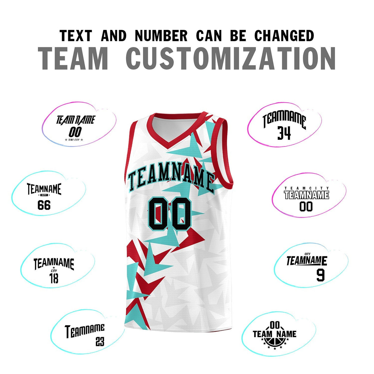 Custom White Boomerang Pattern Kits Basketball Jersey|KXKSHOP
