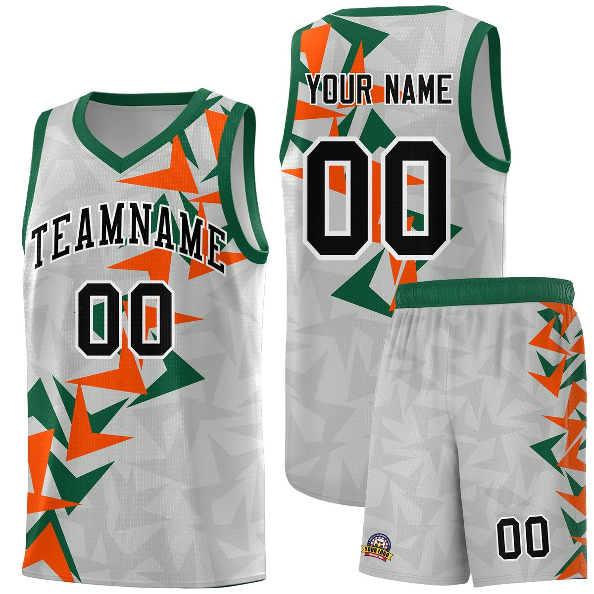 Custom Gray Boomerang Pattern Kits Basketball Jersey|KXKSHOP