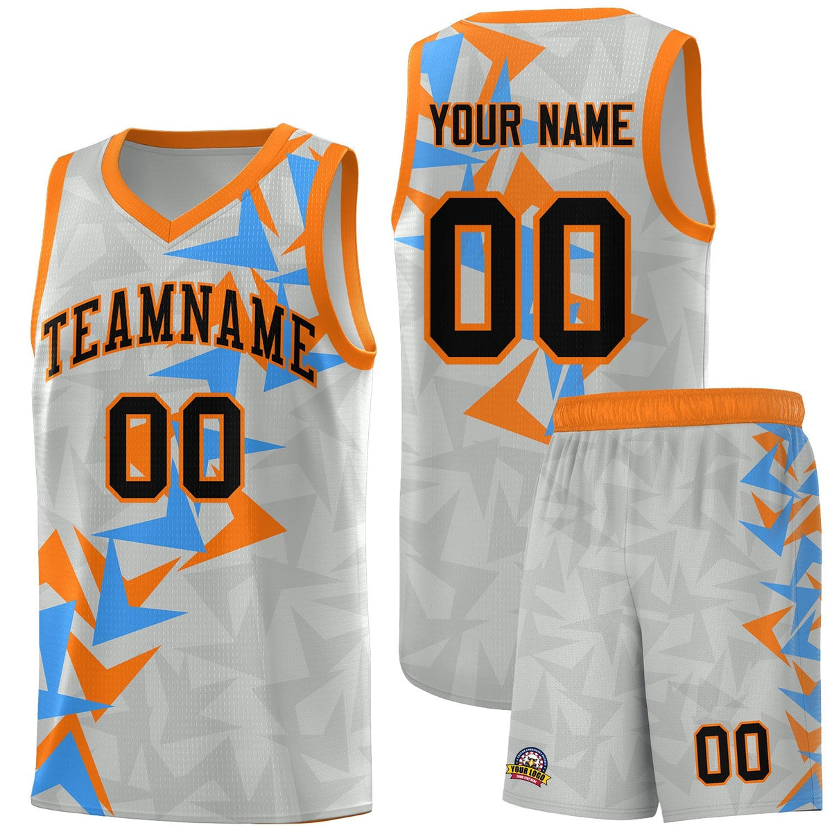 Custom Gray Boomerang Pattern Kits Basketball Jersey|KXKSHOP