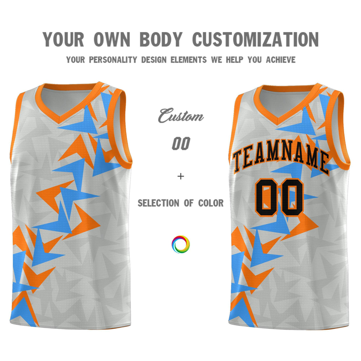 Custom Gray Boomerang Pattern Kits Basketball Jersey|KXKSHOP