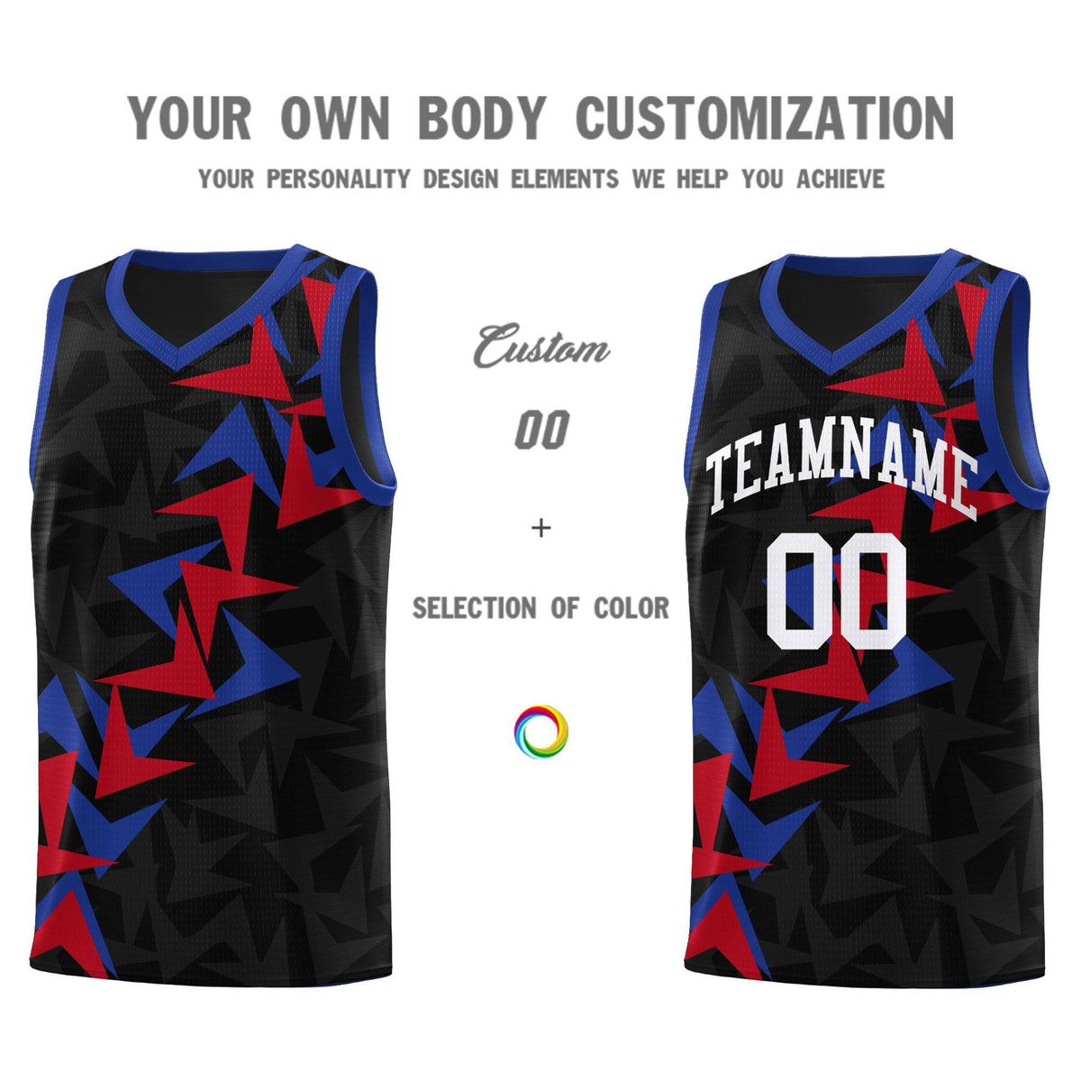 Custom Black Boomerang Pattern Kits Basketball Jersey|KXKSHOP
